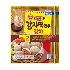 오뚜기 ottogi 맛있는 감자떡김치만두 600g 2개