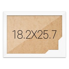 퍼즐액자 18.2x25.7 고급형 우드 화이트, 단품, 1개