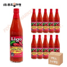 푸드올마켓_ 리고 루이지애나 엑스트라 핫소스 177ml 한박스 (177ml x 24ea), 24개