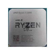 AMD Ryzen 3 3200G GHz 쿼드 코어 스레드 CPU 프로세서 = 4M YD3200C5M4MFH 소켓 65W, 한개옵션0