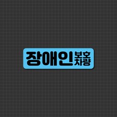 캐찹 자동차 자석스티커 고령/임산부/장애인안전운전 시리즈, (5) 직사각 장애인보호차량, 1개