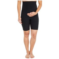 Beyond Yoga Maternity Spacedye 엠파이어 웨이스트 바이커 반바지 어두운 밤.