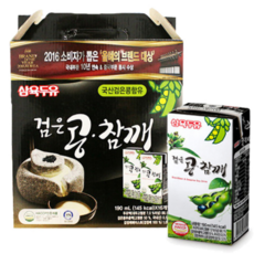 삼육두유 검은콩참깨 두유, 32팩, 190ml