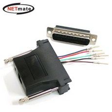PINA / DB25F / RJ-45 변환 조합커넥터 c타입젠더/휴대폰젠더/5핀젠더/케이블/아이폰젠더/변환젠더/5핀변환젠더/usb허브/5핀c타입젠더/옥스케이블, 단일 색상