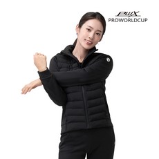 [본사공식] 프로월드컵 Q423-5472-1ZB 여성 기모 하이브리드 트레이닝 자켓 운동복