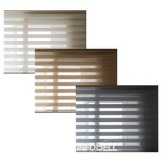  안뚫어고리 콤비 블라인드 롤스크린 거실 커튼 커텐 