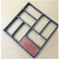 가든 바닥몰드 콘크리트틀 투수벽돌제작 불규칙한 무늬, E타입40*40*4.5CM-393-5EL
