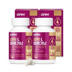 GNM자연의품격 파워 L아르기닌, 2병, 120정, 120정