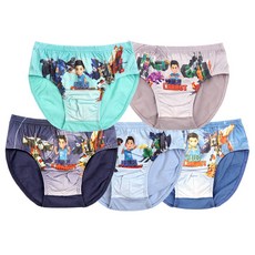 아동속옷 남아 헬로카봇팬티 5매