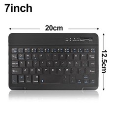 전화 태블릿에 대 한 미니 무선 키보드 블루투스 키보드 안 드 로이드 ios Windows 용, 7 블랙 영어, 미국, 한개옵션2