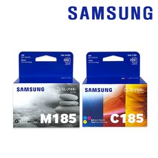 삼성정품잉크 INK-M185 검정 SL-J1680 J1683 J1685 SL-J1780DW SL-C1780W SL-J1785W J1780 J1850 잉크젯 프린트 INK-C185, 1개