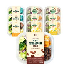 1am 한끼든든 토핑잇 알뜰샐러드, C구성 10팩(불1/치1/넛1/맛1/오2/포2/콘2), 1세트