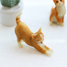리드룸 귀여운 미니 동물 고양이 피규어 미니어쳐 모형 12종, 보리H