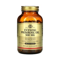Solgar 솔가 달맞이꽃 오일 500mg 180정 소프트젤 종자유 감마 리놀렌산 달마지꽃 이브닝 프림로즈 Evening Primrose Oil, 기본, 1개