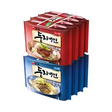 [ 농심 ] 둥지 동치미 물냉면 4개 + 비빔냉면 4개 / 둥지냉면 물냉&비냉 세트구성!!, 1세트