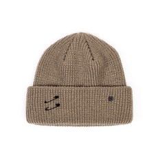 블랙블론드 BBD Signature Custom Short Beanie (Dark Beige)