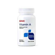 지엔씨 GNC Vitamin A 3000mcg 비타민A 10000IU 소프트젤 180개 4팩, 4개, 180정