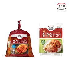 종가집 전라도포기김치1kg+맛김치(파우치)1kg, 단품