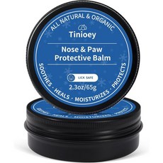 Tinioey 고양이 발바닥 보호제 2팩 반려견 발밤 핥기 안전 2.3온스*2 100 발 패드 밤 건조한 코를 위한 코 반려견을 보습제 주둥이 진정제 액세서리 반려동물 용품 Q, Blue, 65g, 2개