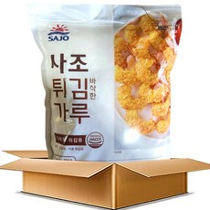 사조 바삭한 튀김가루 박스 (1kg x 10개입) 새우 야채 탕수육 튀김요리, 10개