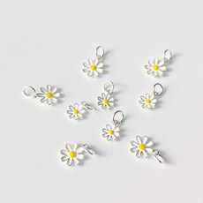 [DP3-110] 실버 펜던트 에폭 데이지 6mm 8mm 은 팔찌 목걸이 만들기 DIY silver 925 부자재