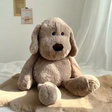 케이트가든 애착인형 강아지 봉제 인형 소프트퍼 코지 오감발달 조카선물, 1개, 55cm 브라운, 1개, 55cm