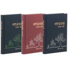 새한글 성경 신약과 시편(검정/중/단본/무색인/무지퍼/하드커버/NKT273EPS)(흰색/초록색무늬 랜덤발송), 대한성서공회