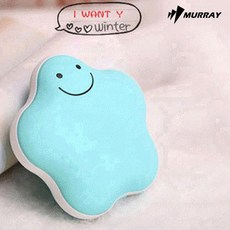 머레이 럭키스타 휴대용 충전식 손난로 보조배터리 3600mAh 주머니난로, 블루