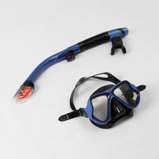 아로아 고급형 잠수경 스노클링 세트(AM101/AS500) (다크블루)