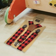 멜빵 어린이 아동 키즈 멜빵끈 레드체크