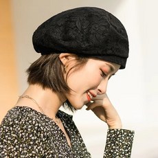 망사여자베레모