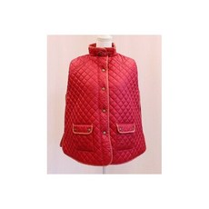 NWT Ralph Lauren Red Quilted Stand Collar Poncho Jacket