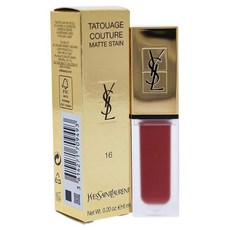 YSL Tatouage Couture 액체 매트 립 얼룩 누드 엠블럼 16호 Liquid Matte Lip Stain Nude Emblem No. 16, 단일상품, 단일상품