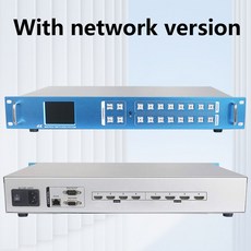 HDMI 분배기 매트릭스 스위치 HD2 0 4x4 4K 60Hz HDCP2 2 랙 HD 호환 스플리터 오디오 비디오 스위처 EDID 포함 4 in out, 02 With Network Control, 한개옵션1, 1개