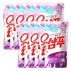 울샴푸 퍼플라일락 울세제 리필, 1.3L, 7개