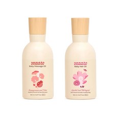 마테 베이비 유아 마사지 & 헤어 오일 150ml 세트 인공향 파라벤 무첨가