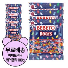 베베토 미니 베어 젤리, 100g, 4개