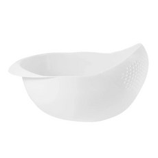식품 등급 플라스틱 쌀알 콩 세척 필터 여과기 녹색 핑크 색상, 1개, 3.White