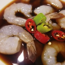국내산 30년 전통 통영 수제 순살 간장새우장 매콤새우장, 300g, 1개, 매콤순살새우장