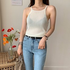 [셀릭]리치미 홀터넥 니트나시