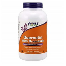 NOW 혈관 청소 퀘르세틴 효능 플라보노이드 비타민 P 나우 브로멜라인 240 캡슐 Quercetin with Bromelain, 1팩