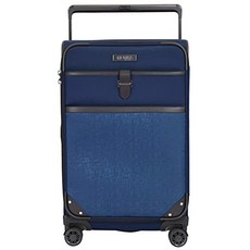 NMT MA 듀얼 오프닝 와이드 트롤리 체크인 수트 케이스 러 기지 네이비 블 [Checked-Large 28-Inch- Navy Blue] - P0456084DWF8140