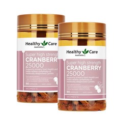 헬씨케어 크랜베리 25000 캡슐 Healthy Care Super High Strength Cranberry, 4개, 90정