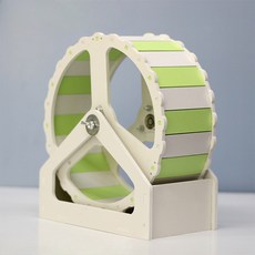 스탠드 운동 러닝 포함 휠 디스크 애완동물 스포츠 햄스터, Green White
