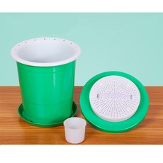 콩나물시루 콩나물키우기 콩나물재배기 집에서숙주키우기 콩나물시루만들기, 그린 콩나물 시루 중형(3~5인)개