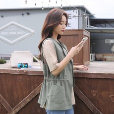[마이더스비] 토즌 스트링 린넨 조끼 리뷰후기