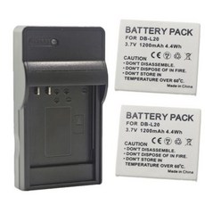 DBL20 배터리 또는 충전기 Sanyo Xacti DMXC1 C4 C5 C6 CA6 CA65 CA8 CA9 CG5 CG6 CG65 CG9 DSCC4 C5 E6 J4 VPCC1 C, 7) 2 Battery 1 Charger, 1개