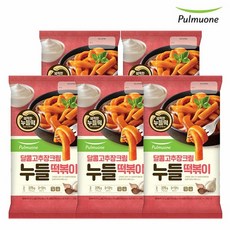 [K쇼핑][풀무원] 달콤고추장크림 누들떡볶이 2인(375g)x5개, 단일상품