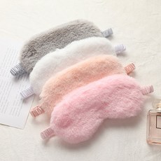 수면안대 숙면 모조토끼털 눈가리개 안대 아이마스크, 그레이CM000677, 1개입, 1개
