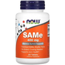 Now Foods SAMe 400mg 60정, 1개